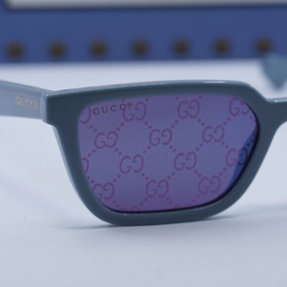 🕶️ New Gucci GG1539S 003 Sunglasses - Light Blue Frame - Picture 16 of 16